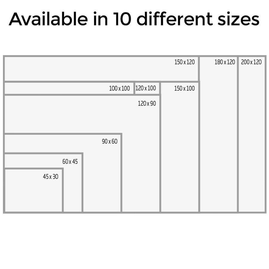 Whiteboard BASIC lakeret, 120x200cm