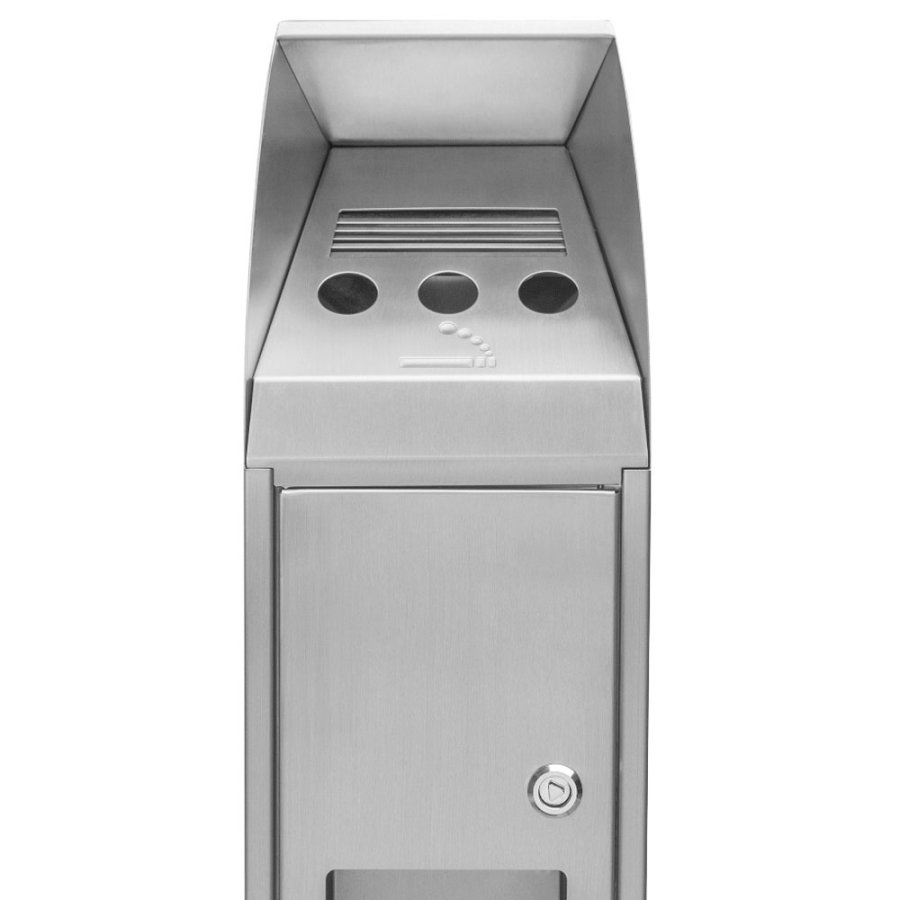 Dual Waste Askebæger / Skraldespand - Sølv