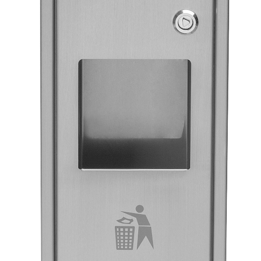 Dual Waste Askebæger / Skraldespand - Sølv