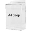 Akryl brochureholder boks, vertikal, A4 dyb #8