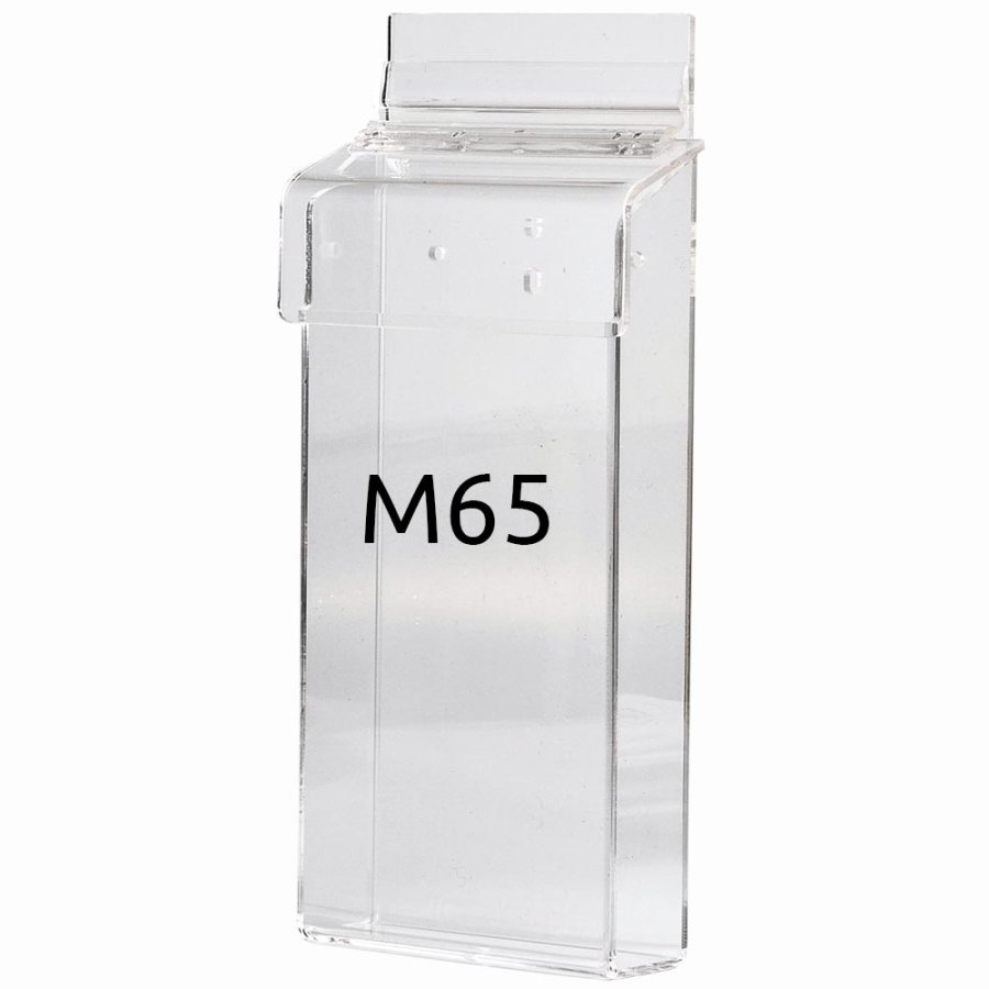 Akryl brochureholder boks udendørs - vertikal - M65