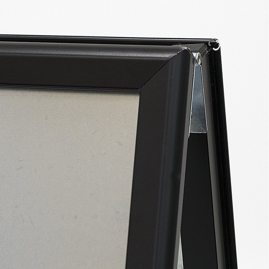 Gadeskilt, Alu-Line Standard, 32 mm, Sort, A1 - 59,4 x 84,1 cm