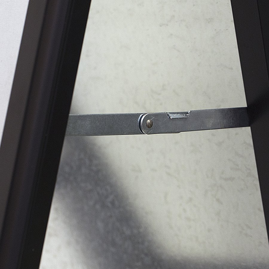 Gadeskilt, Alu-Line Standard, 32 mm, Sort, A1 - 59,4 x 84,1 cm