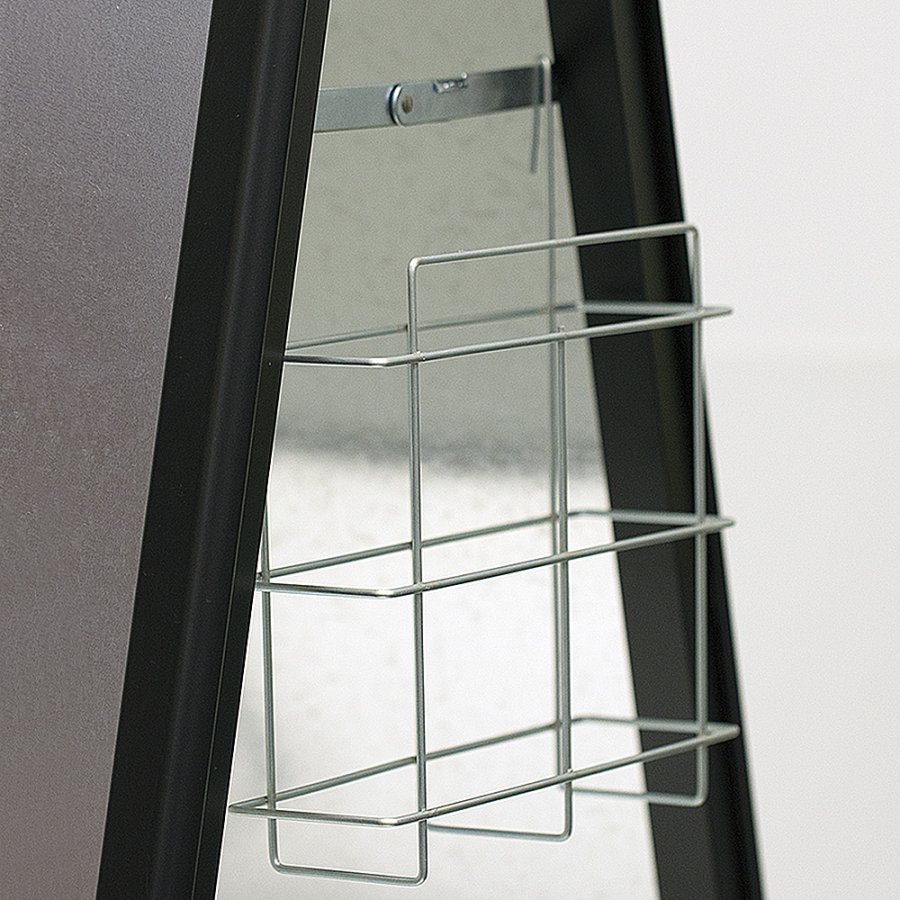 Gadeskilt, Alu-Line Standard, 32 mm, Sort, A1 - 59,4 x 84,1 cm