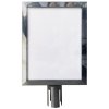 Sign holder for Crowd Barrier Belt system, Stainless Steel, A3 #2