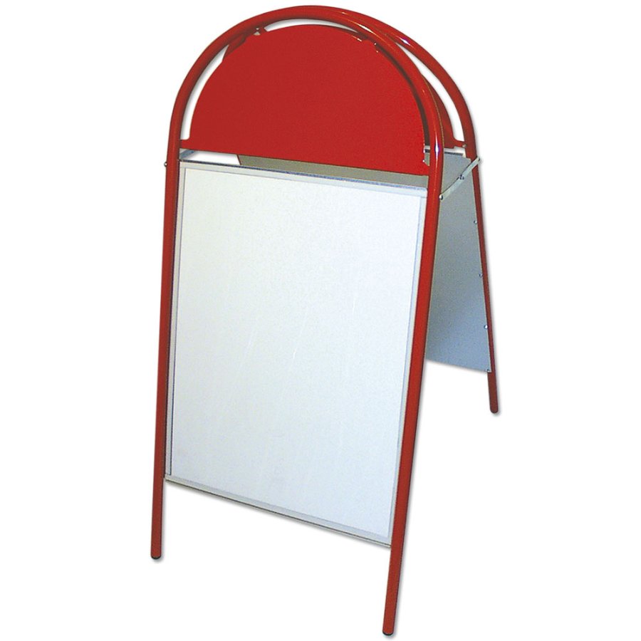 Expo Gotik Gadeskilt med logoplade - 50x70 cm - rød