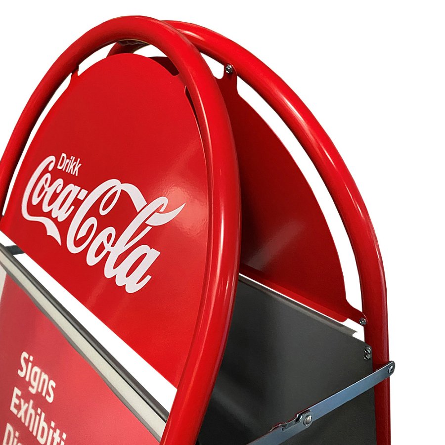 Expo Gotik Gadeskilt med logoplade - 50x70 cm - rød