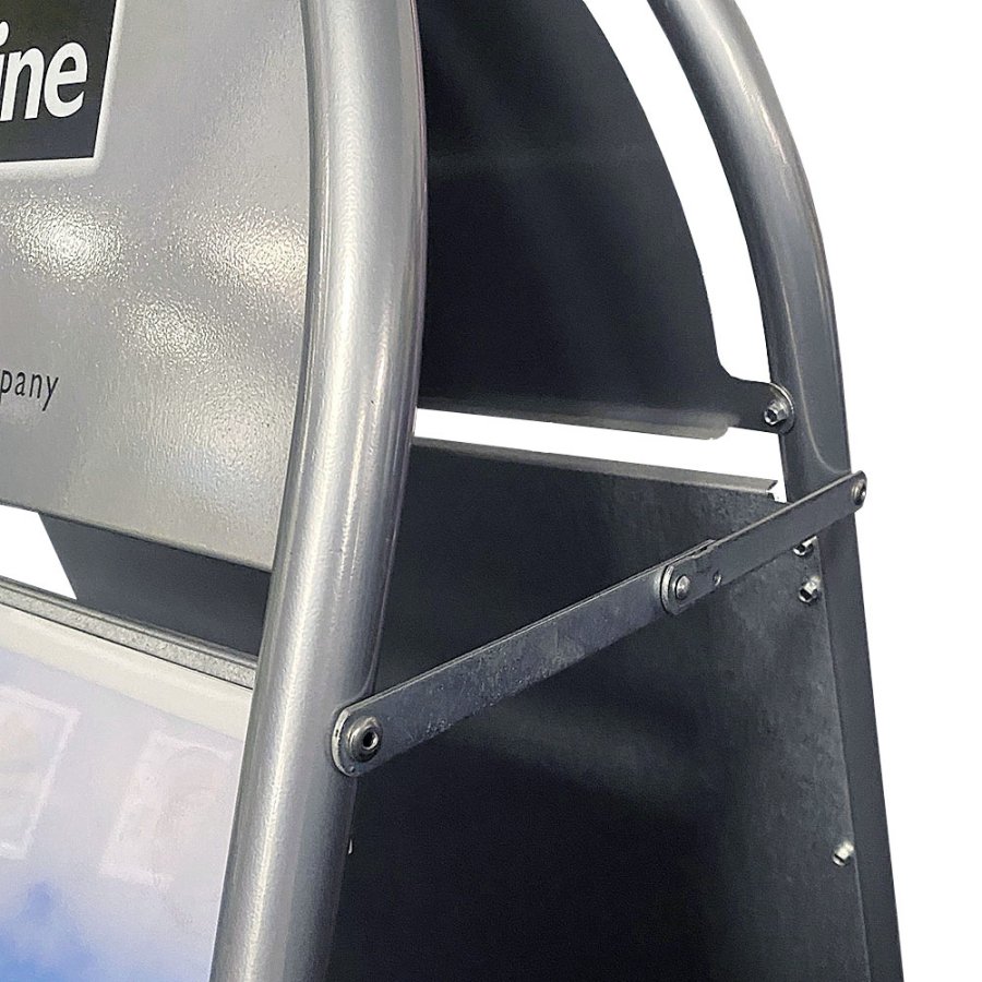 Expo Gotik Gadeskilt med logoplade - A1 - sølv