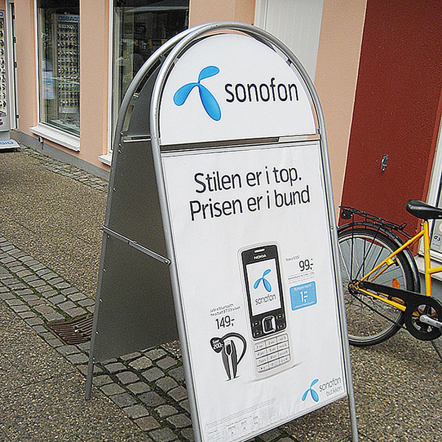 Expo Gotik Gadeskilt med logoplade - 70x100 cm - sølv