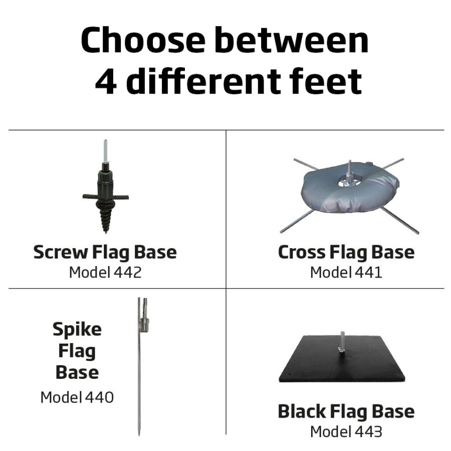 Beachflag, Outdoor Drop Flag, Small, Kun stangsystem