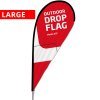Beachflag, Outdoor Drop Flag, Large, Kun stangsystem #1