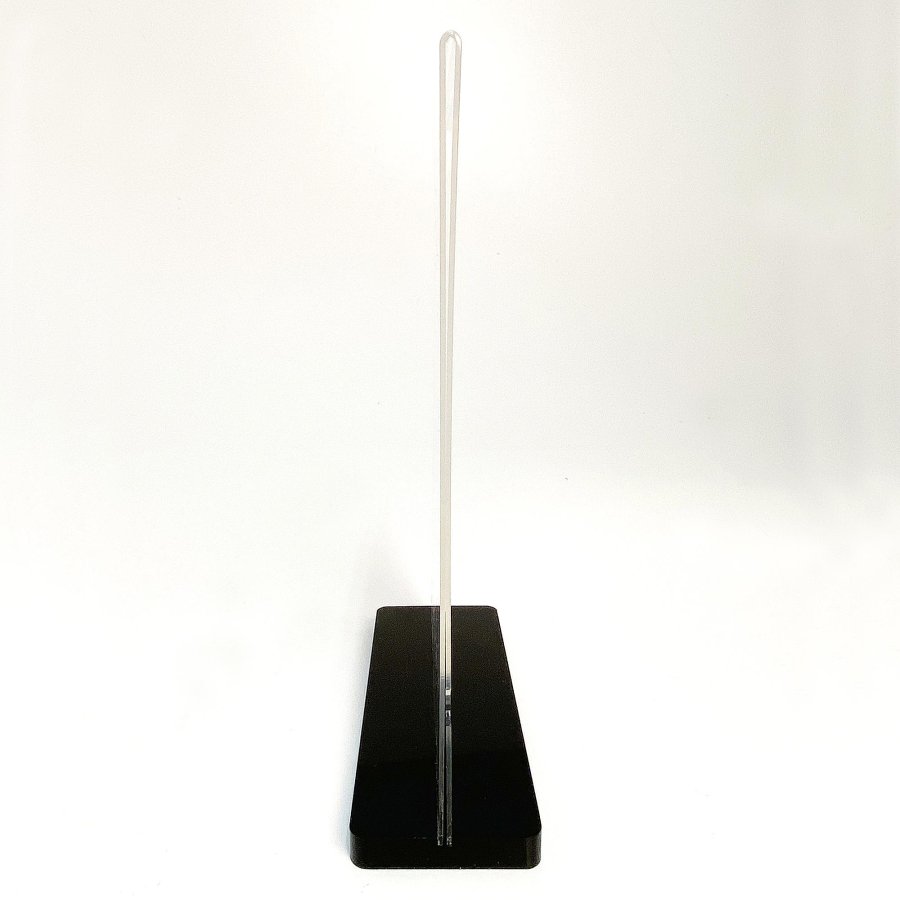 Black Bottom Menuholder, acrylic, A4