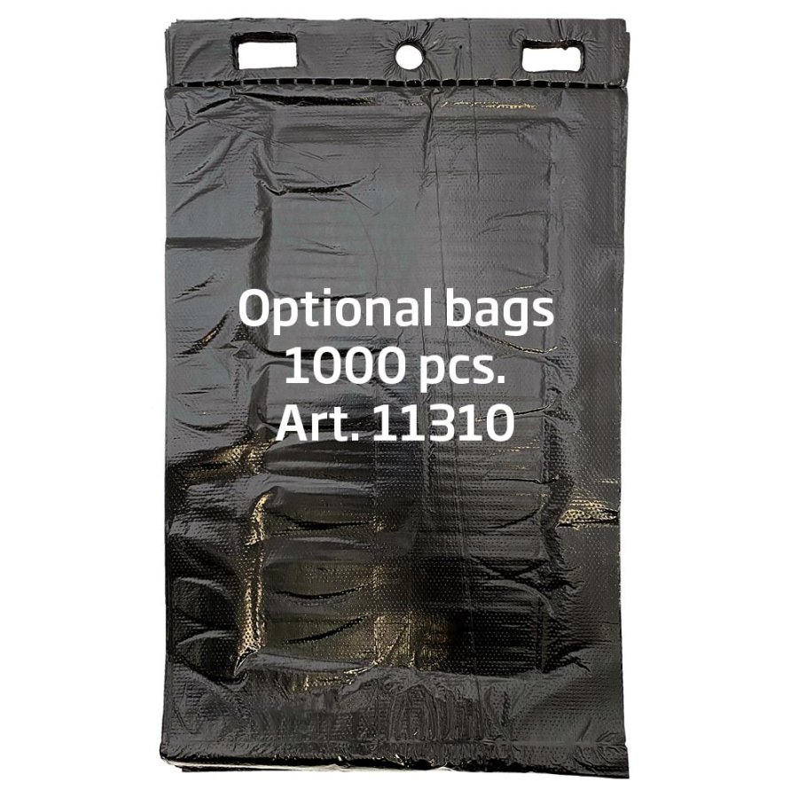 Eco Dispenser, s&oslash;lv, med tryk, til hundeposer og 145 cm stang