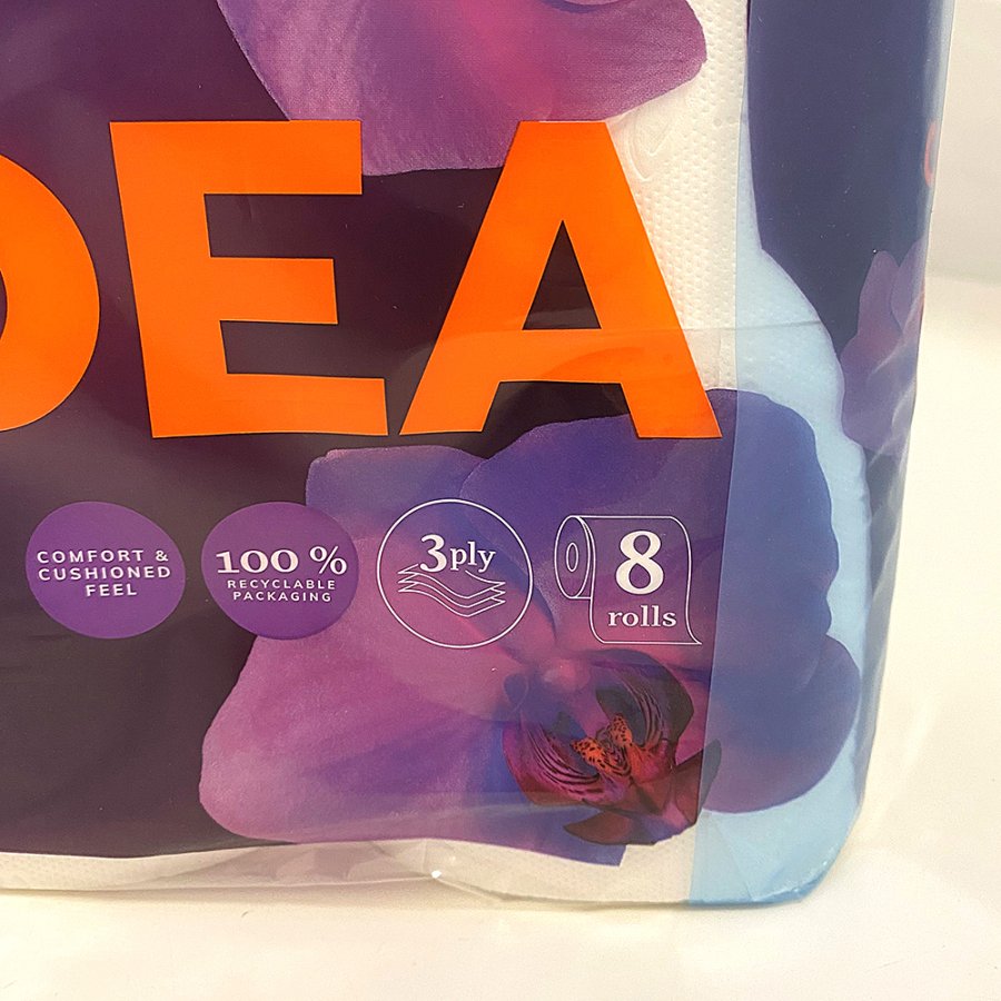 Toiletpapir, Grite Orchidea White, 3-lags, 100% nyfiber, 56 ruller