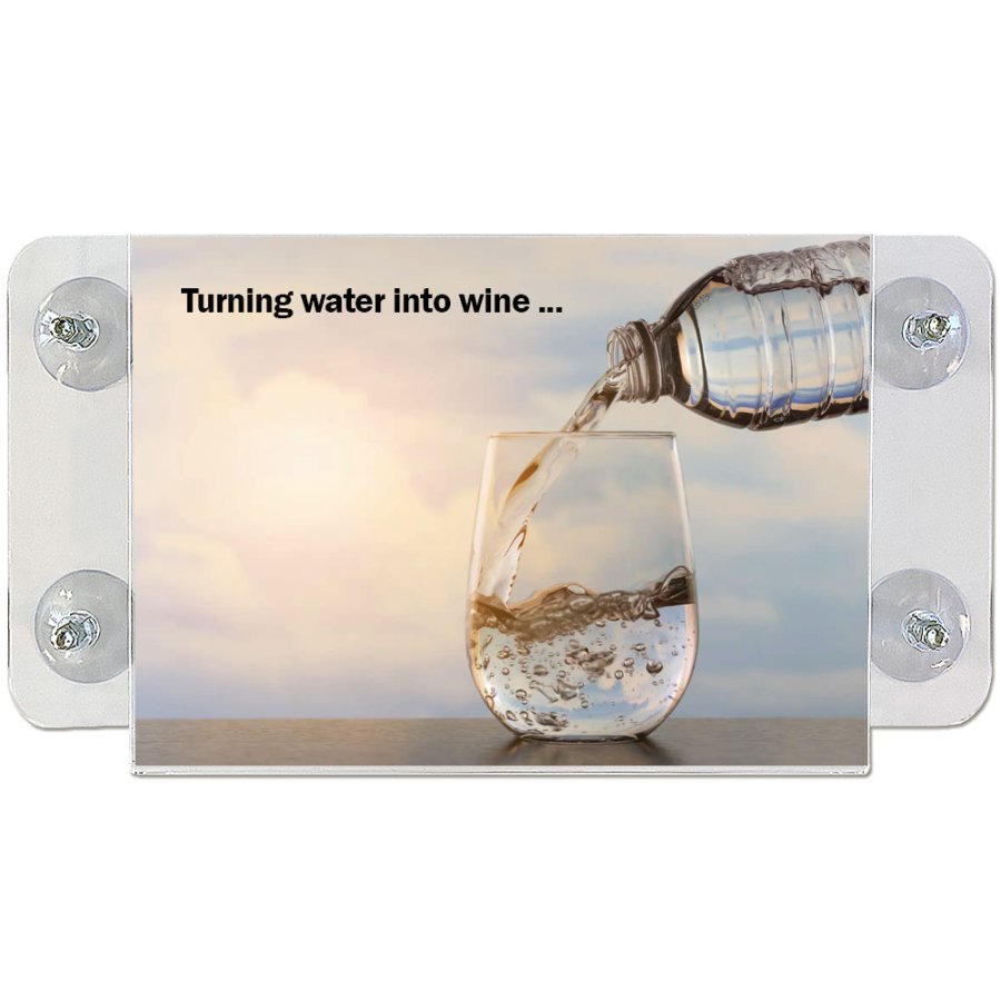 Window ramme med sugekop dobbeltsidet horisontal - A4