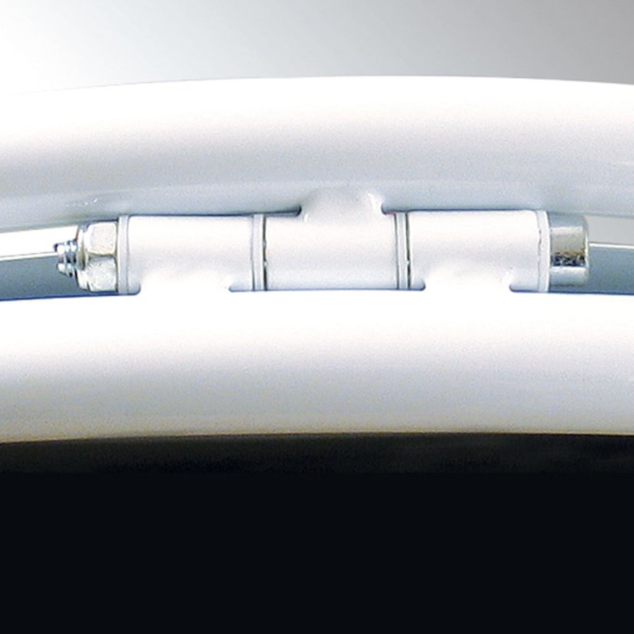 New Gotik Lux Gadeskilt med logoplade og hjul - A1 - hvid