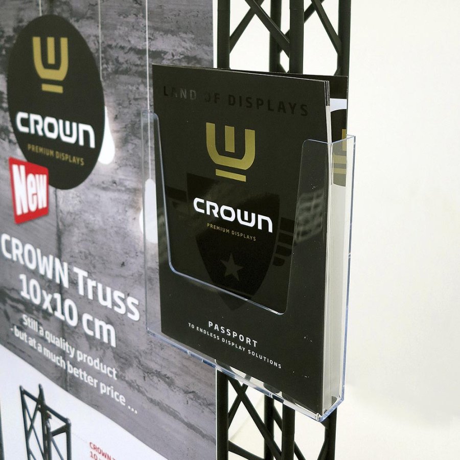 Crown Truss 10x10, Brochure dispenser A5 with fitting