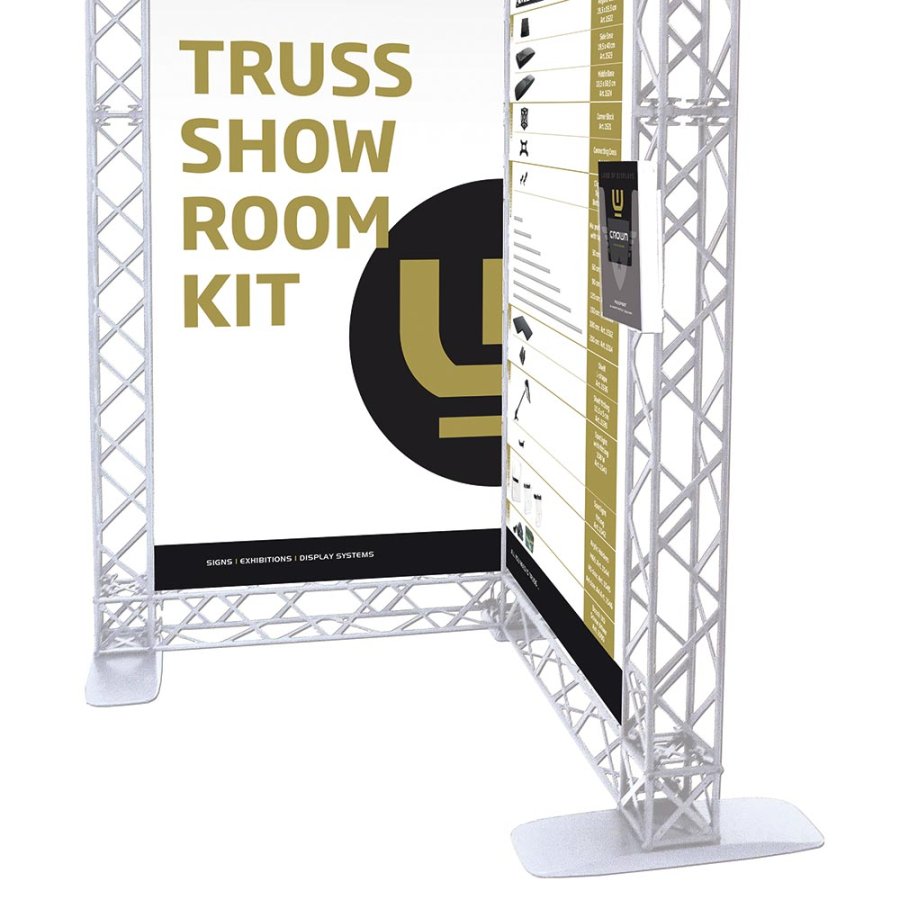 Crown Truss 10x10, Brochure dispenser A5 with fitting - white