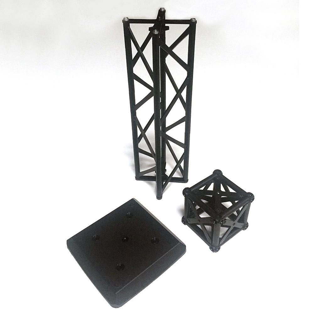 Crown Truss 10 tårn - sort | Displaylager.dk