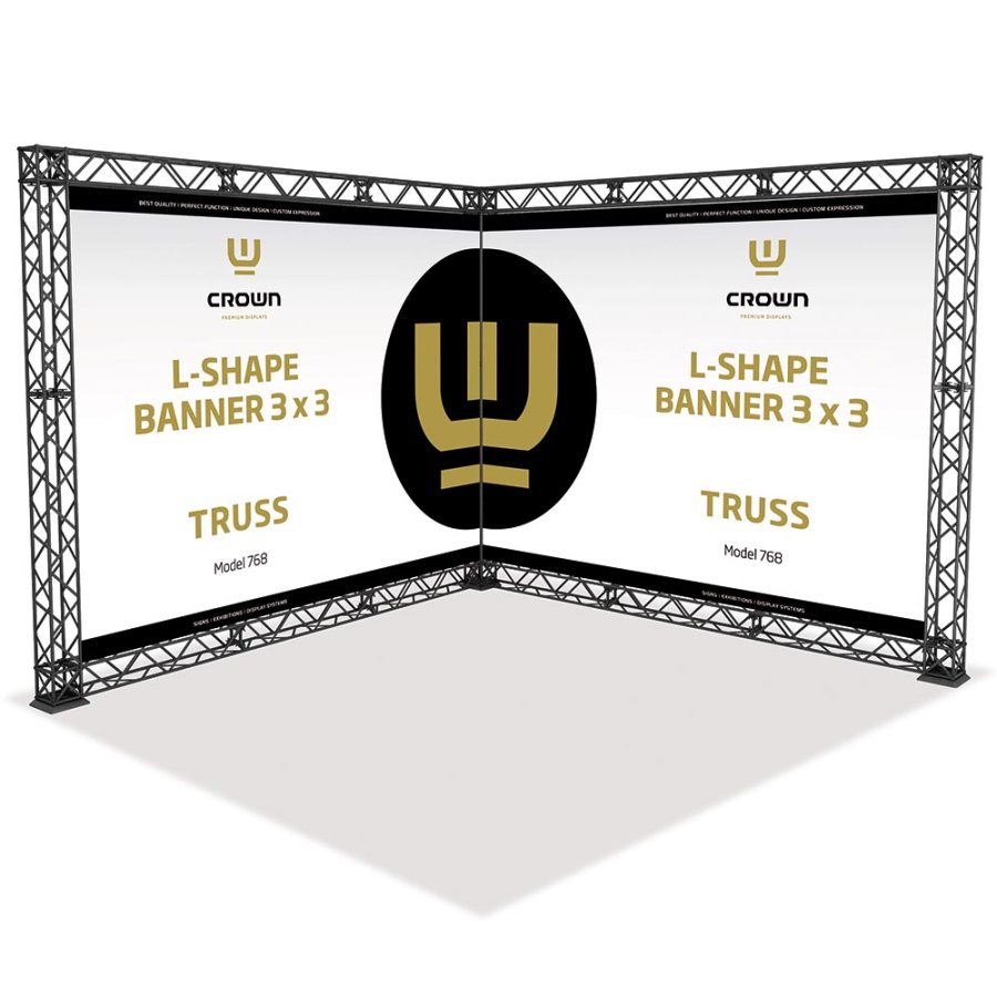 CROWN TRUSS 15 L-shape wall 3 x 3 m, 300 x 300 cm