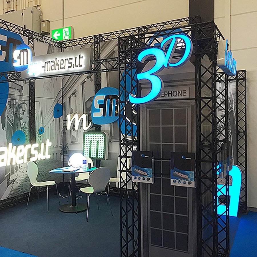 CROWN TRUSS 15 L-shape wall 3 x 3 m, 300 x 300 cm