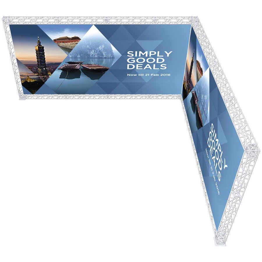 Crown Truss Regular base - 19,5x19,5cm - Hvid