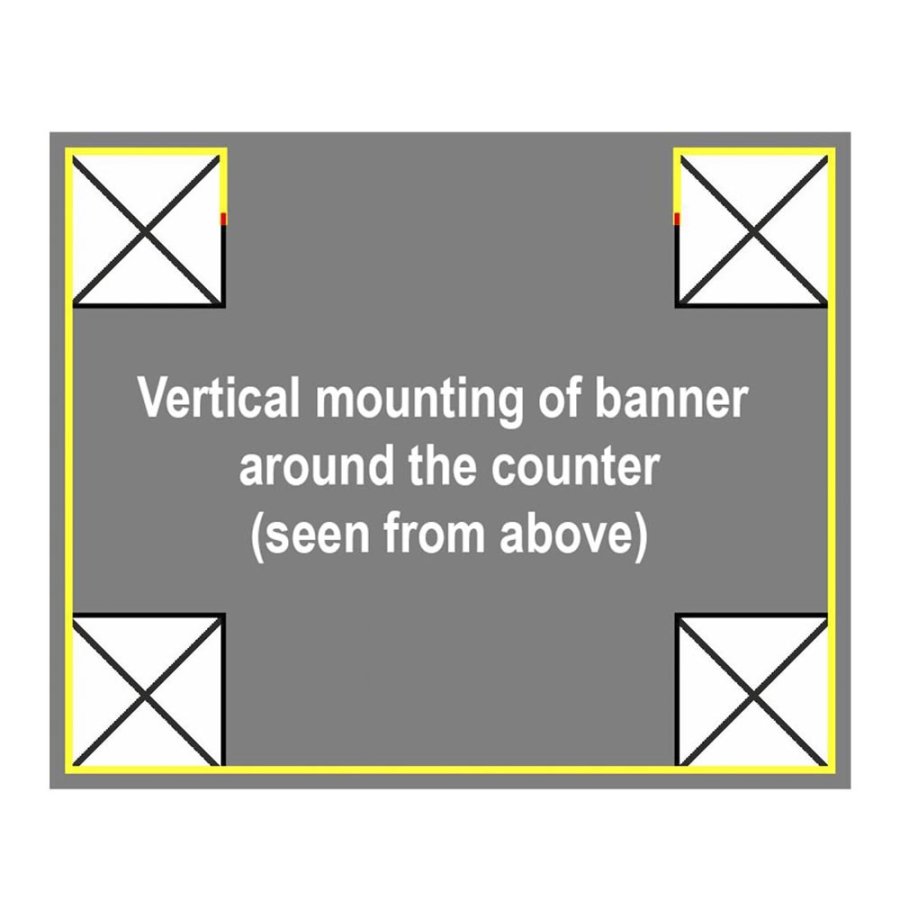 Truss Counter Rectangle 95x65cm