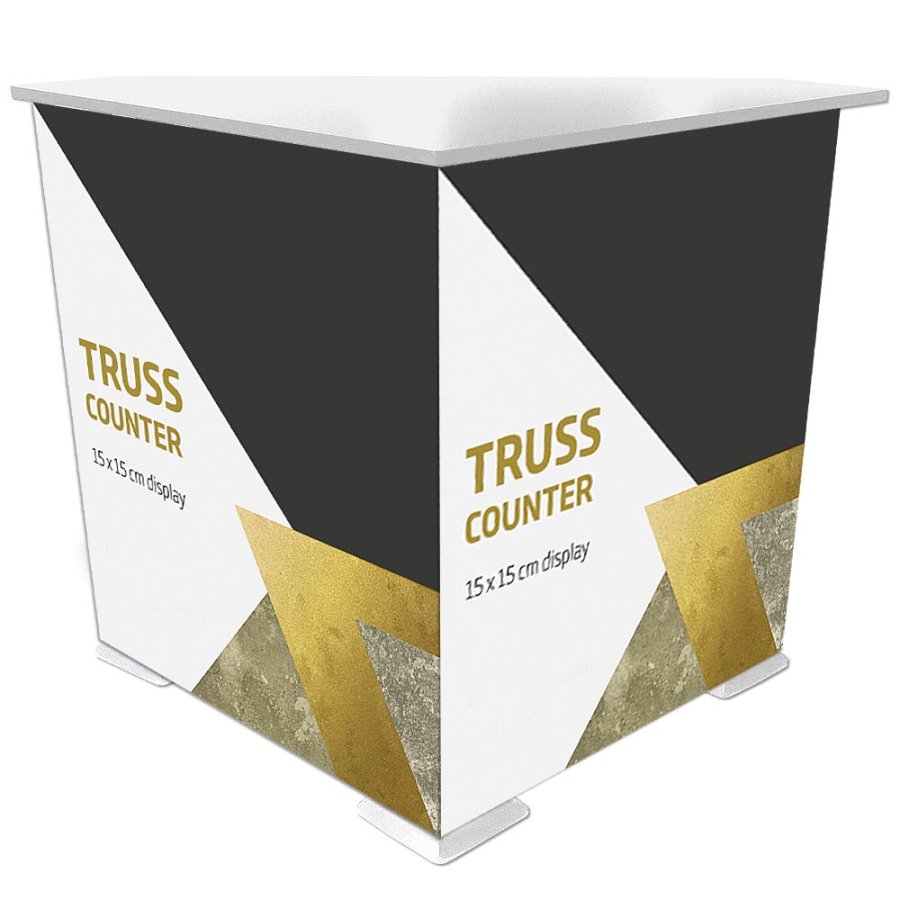 Crown Truss Counter - Triangle - White