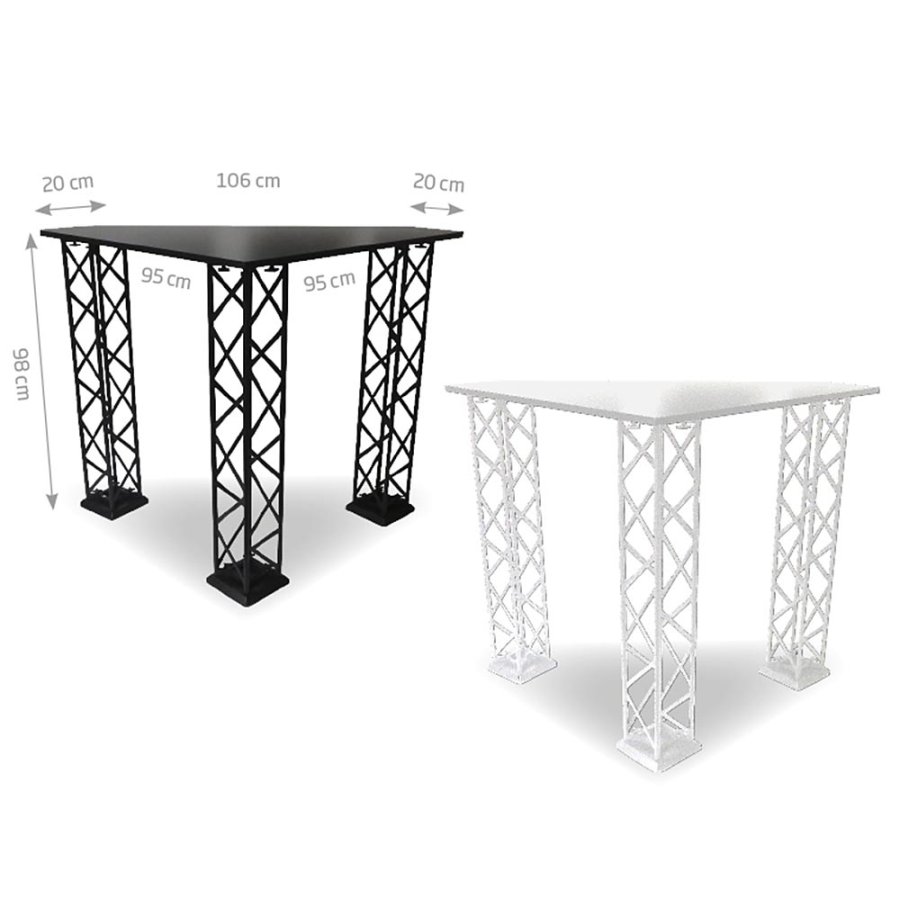 Crown Truss Counter - Triangle - White