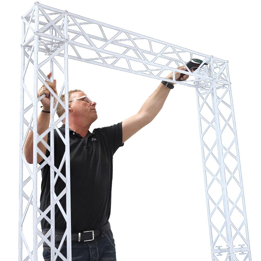 CROWN TRUSS 15 L-shape wall 3 x 3 m, 400 x 400 cm
