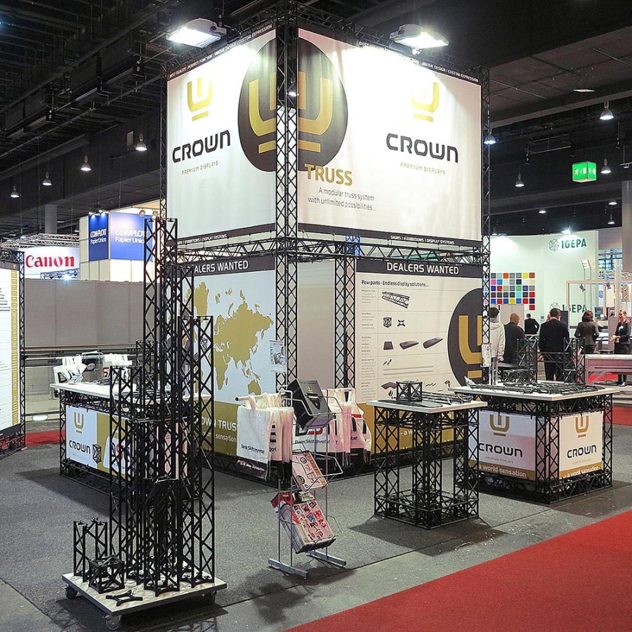 CROWN TRUSS 15 U-shape wall 3 x 3 m, 400 x 400 cm