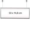 Dobbeltsidet nedh&aelig;ngsskilt, 1 lag - 50x14.8 cm #1