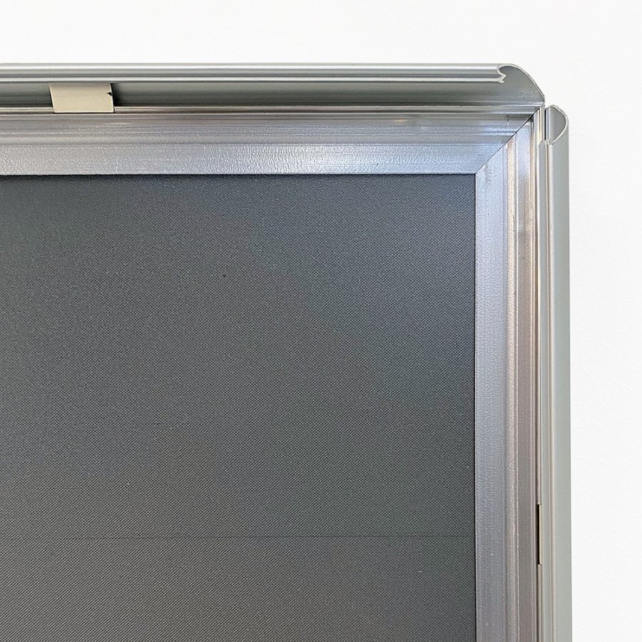Klikramme med 17mm aluminium profil, s&oslash;lv - 70 x 100 cm