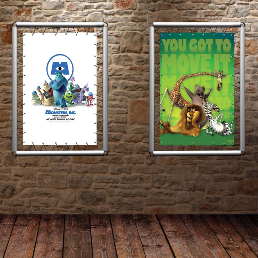 Omni Banner Ramme, 100x100cm. Inkl. krog m/elastik. Ekskl. eyelets