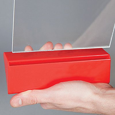 Pyramid Menukortholder vertikal - A5 - 14.8x21 cm - r&oslash;d