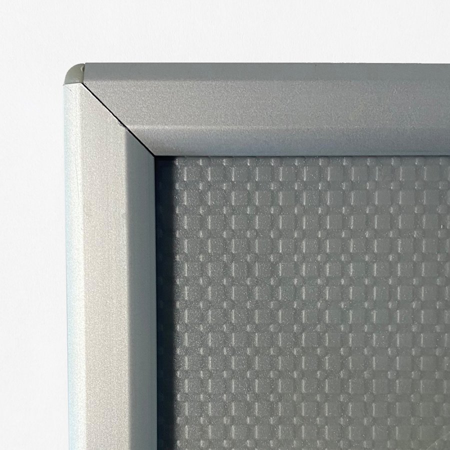 Opti Klikramme med 14mm aluminium profil, s&oslash;lv - A4