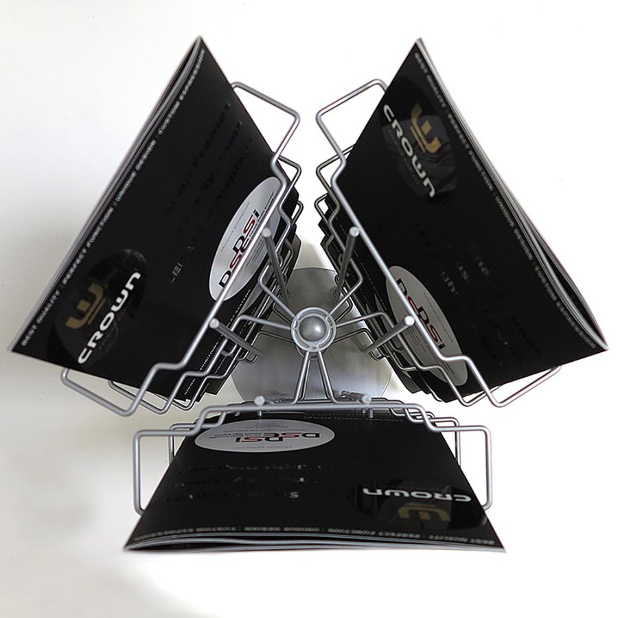 Brochurecarousel til bord - 9xA4 - 21x29.7 cm