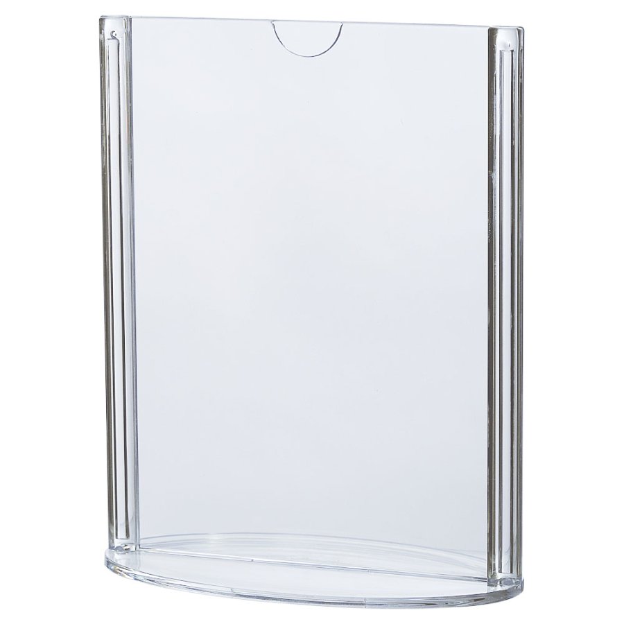 Oval Menukortholder vertikal - A6 - 10.5x14.8 cm