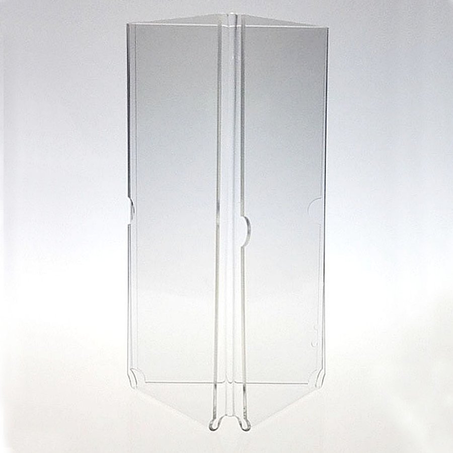 Triangle Menukortholder vertikal - 3xM65 Flyer - 9.9x21 cm