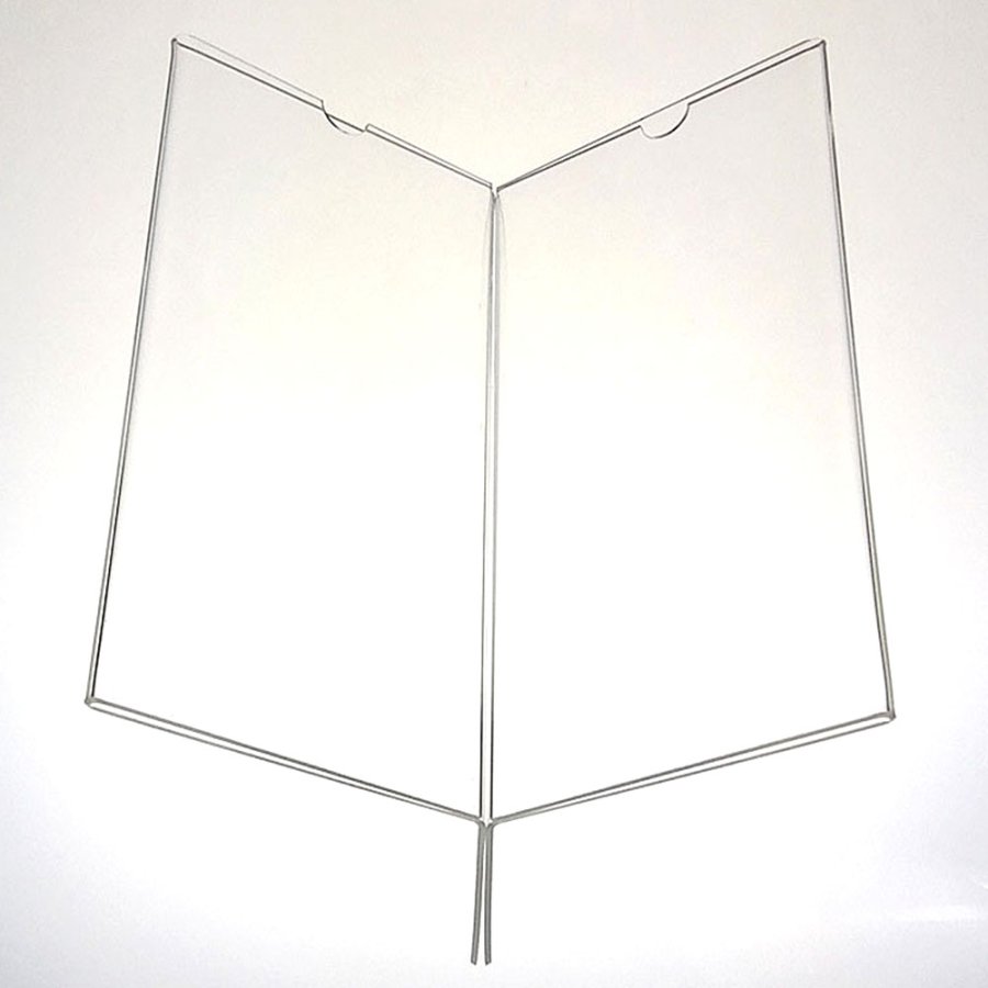 Cross Menukortholder vertikal, x3 - 6 x M65