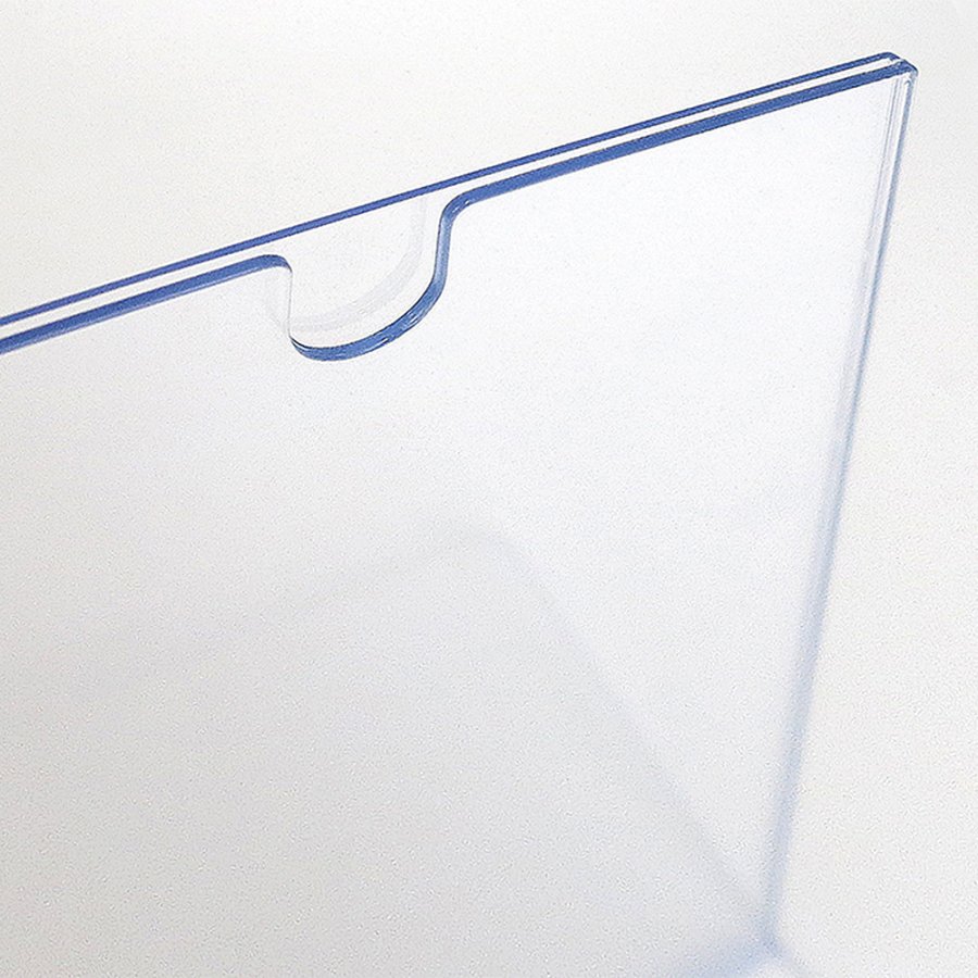 L - Menukortholder A4, m/indstik i top - holder til M65 brochurer