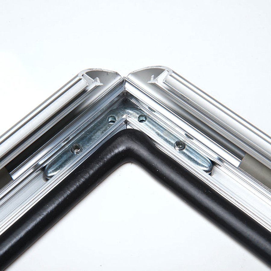 Watersafe Klikramme med 25mm aluminium profil, s&oslash;lv - A3