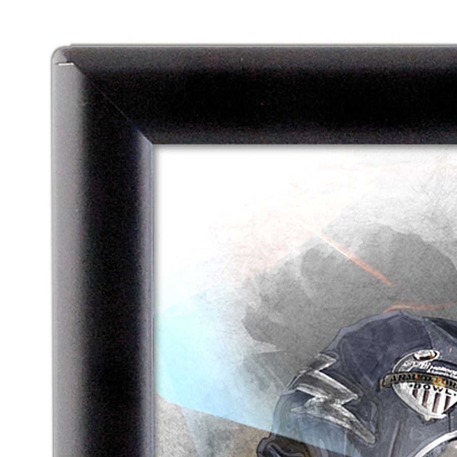 Klikramme, Opti, 25 mm aluminiumprofil, s&oslash;lv, A3 - 29,7 x 42 cm