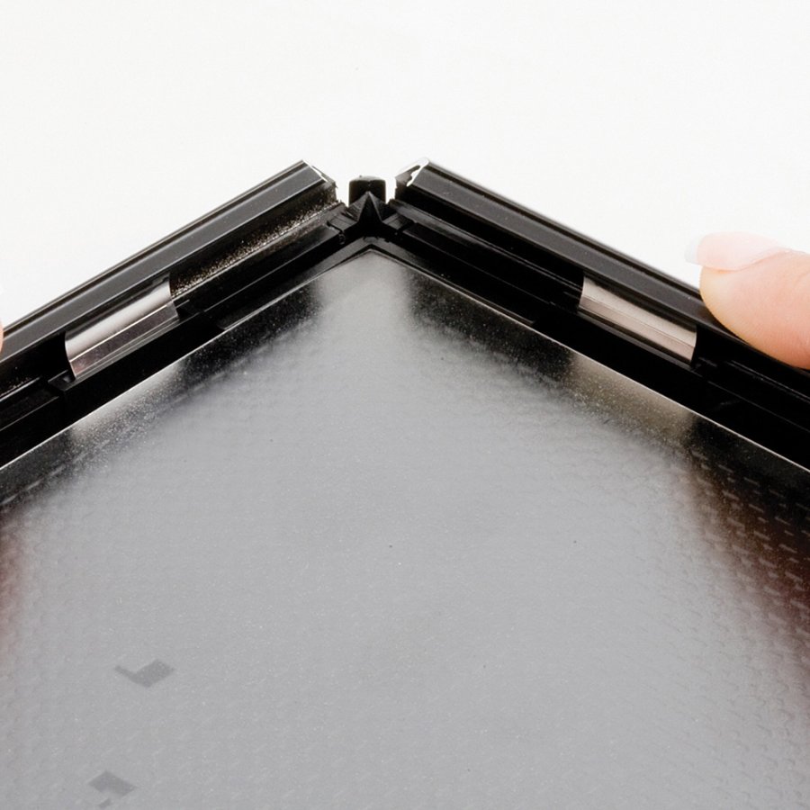 Opti Klikramme med 14mm aluminium profil, s&oslash;lv - A5