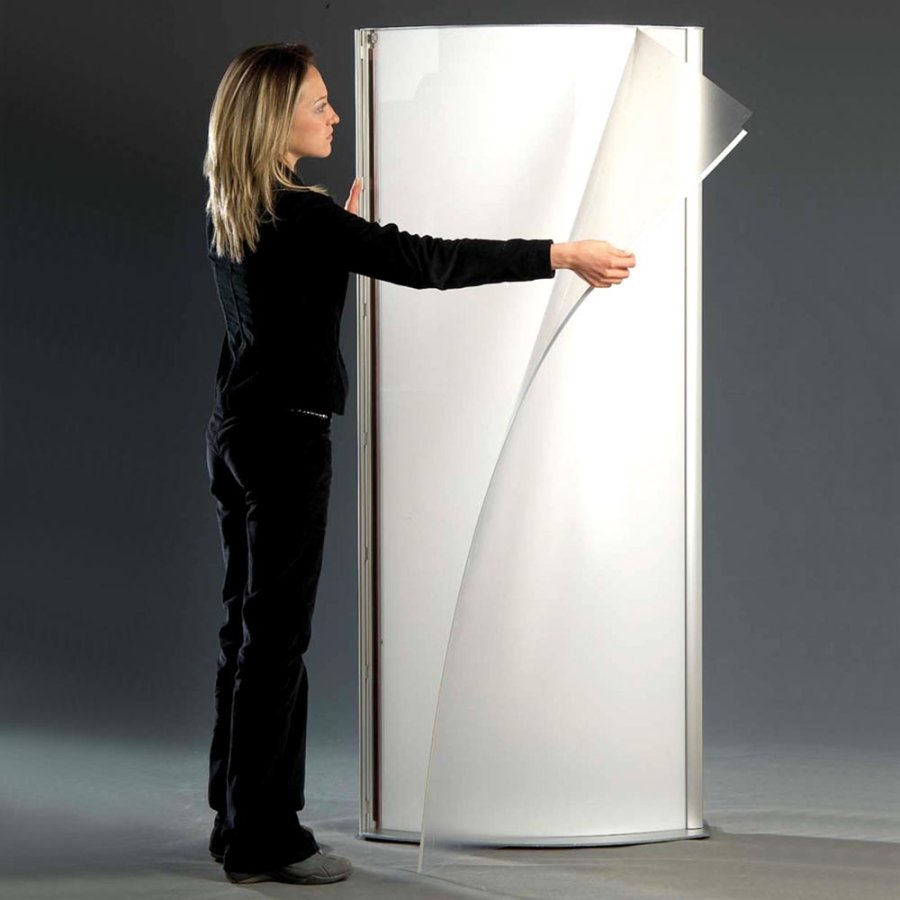 Totem Elipse Lightstand 60x170cm dobbeltsidet