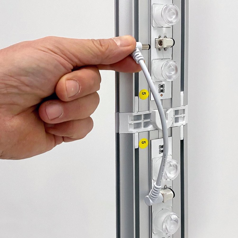 LED lysv&aelig;g LED-TEX Lightbox stand dobbeltsidet, 85x200cm