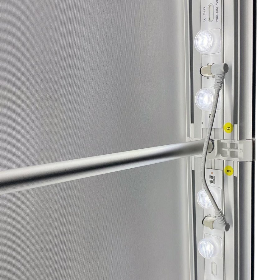 LED lysv&aelig;g LED-TEX Lightbox stand dobbeltsidet, 85x200cm