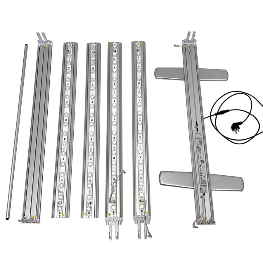 LED-TEX Lightbox stand dobbeltsidet, 100x250cm