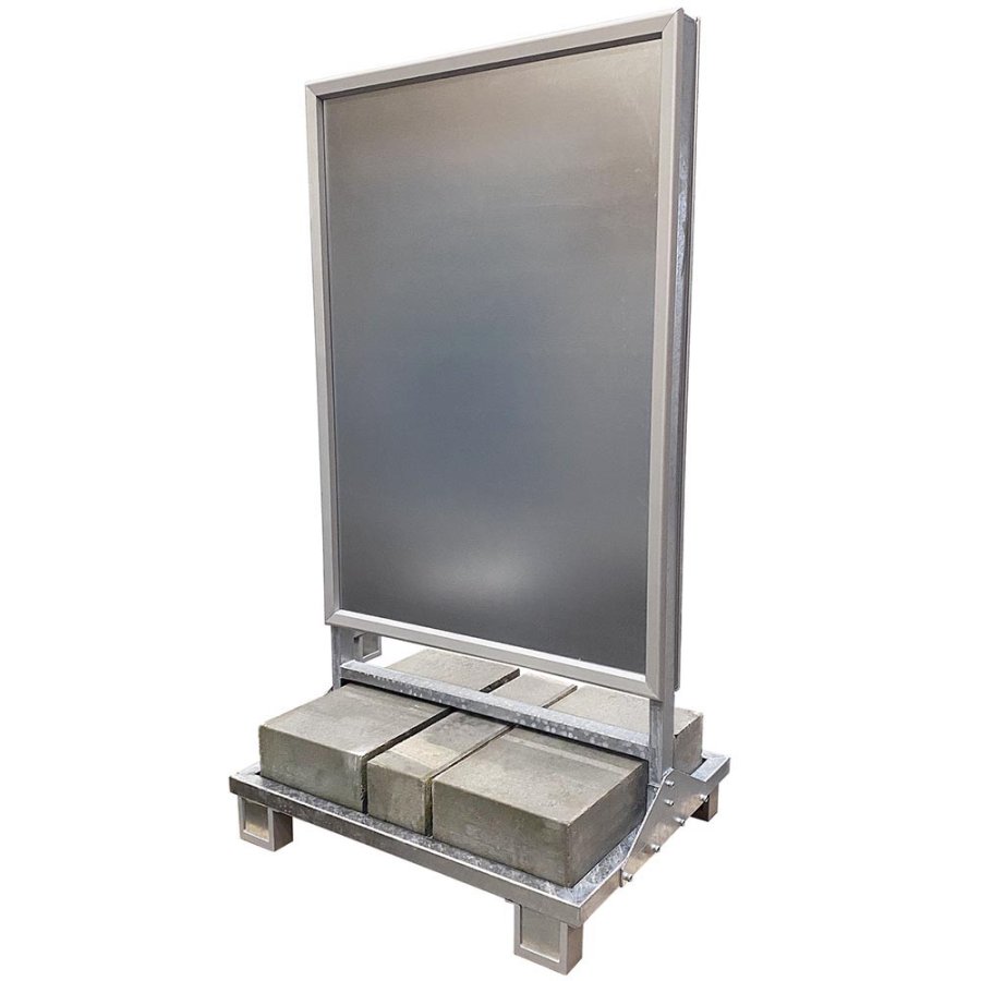 Heavy Outdoor Betonstander Gadeskilt - A0