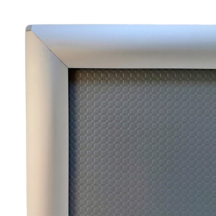 Opti Klikramme med 25mm aluminium profil, s&oslash;lv - A2